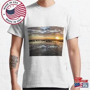 Concentric Circles At Sunset Classic T-shirt